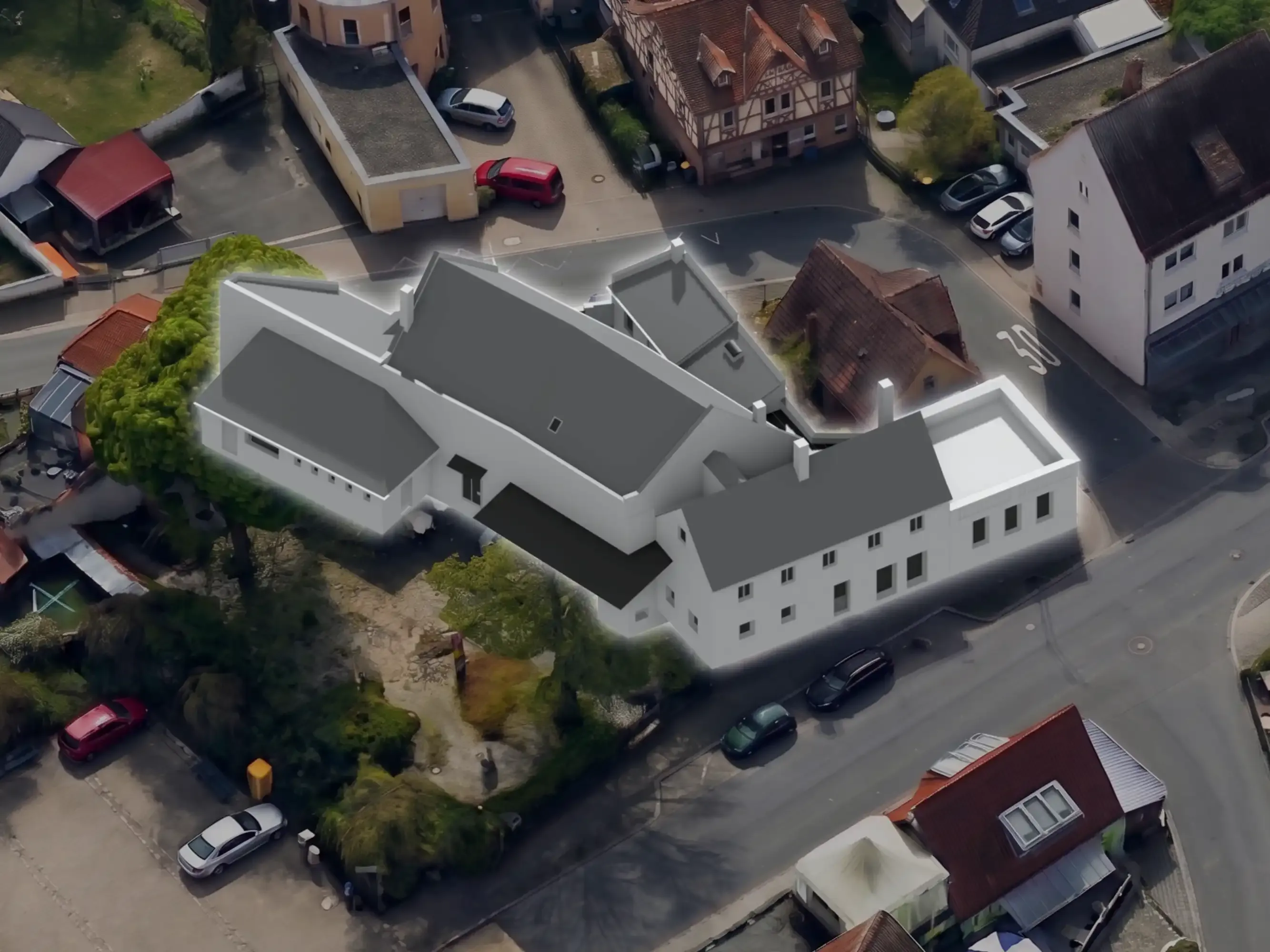 Vermessung eines Restaurantkomplexes in Nürnberg - Digitale Bestandsaufnahme und BIM-Planung